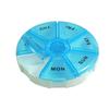 Aktive Life Round Portable Pill Medicine Organiser Reminder Storage Box for 7 Days (Pack of 3) view 3