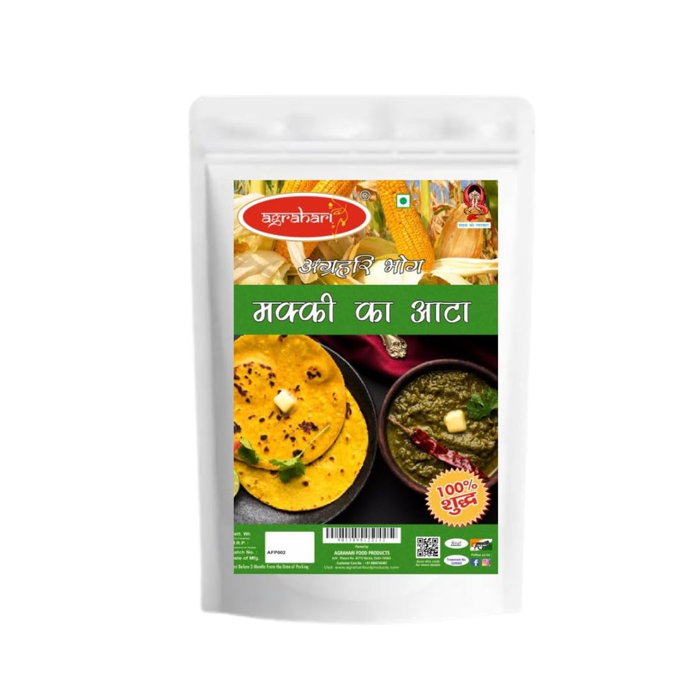 Agrahari Makki Atta (Corn Flour) - Wholesome Goodness for Healthy Living 1kg