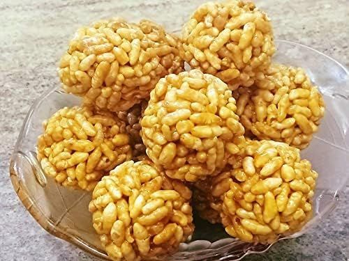 SVE Best Murmura Laddo | Murmure Laddu | Parmal Gud Ke laddu | Sweet Pori Urundai/Rice Puff Ladoo (Sweet & Ready to eat Food) PACK OF (200 GM)