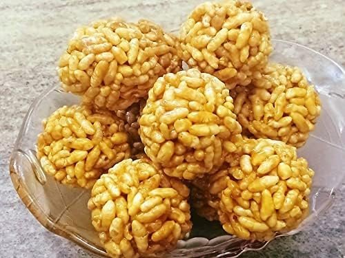 SVE Best Murmura Laddo | Murmure Laddu | Parmal Gud Ke laddu | Sweet Pori Urundai/Rice Puff Ladoo (Sweet & Ready to eat Food) PACK OF (200 GM)