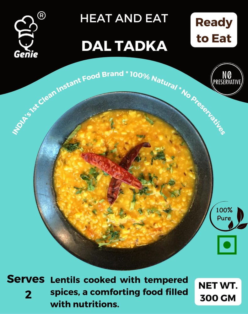 Genies Ready to eat Dal Tadka | 300 GM | Heat And Eat | No Preservatives | Ready In 5 Mins