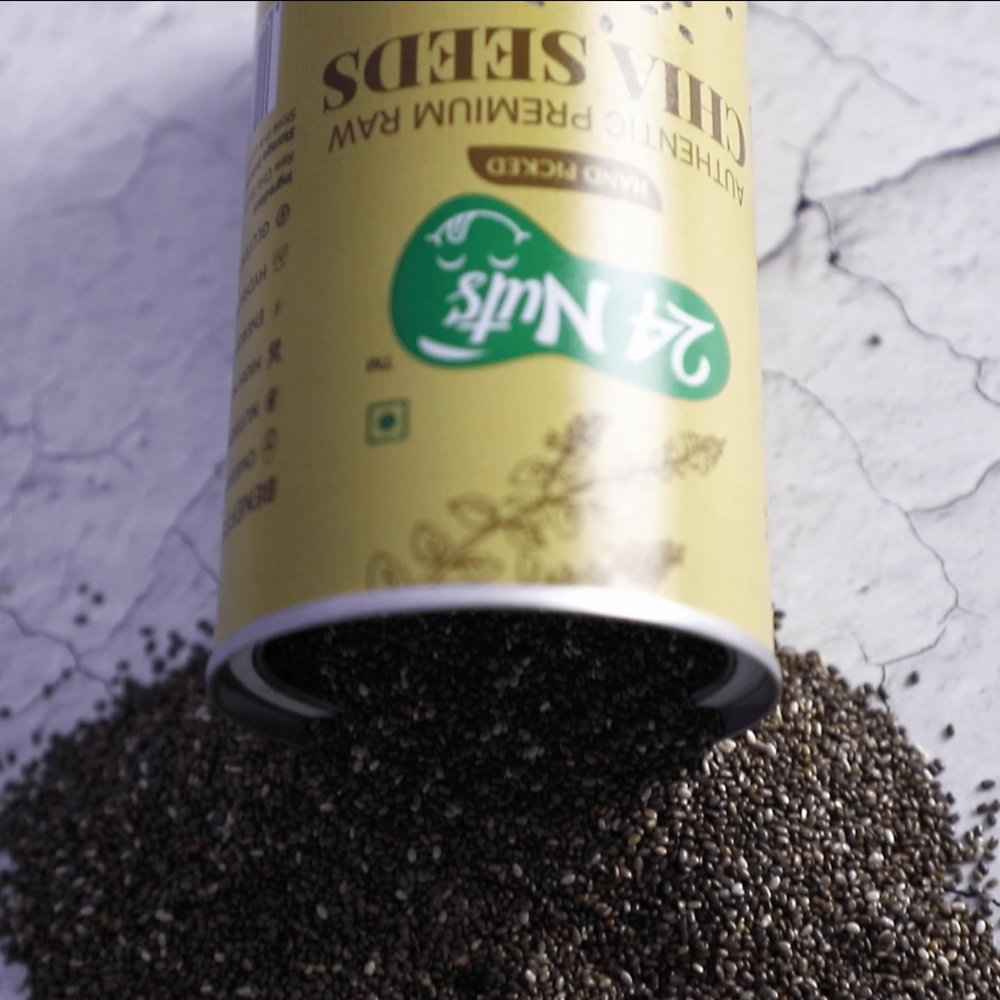 24 Nuts Premium Raw Chia Seeds (250g (Pack of 1))
