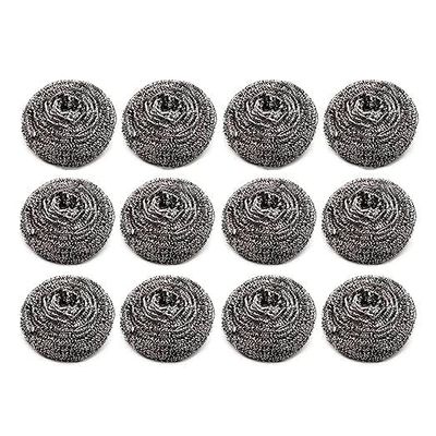 AS Toys Piece Stainless Steel Scrubber Pad for Dishes, Pots, Pans, and Ovens. Easy Cleaning Scrubber for Tough Kitchen Utensils Cleaning (Pack of 6)