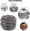 AS Toys Piece Stainless Steel Scrubber Pad for Dishes, Pots, Pans, and Ovens. Easy Cleaning Scrubber for Tough Kitchen Utensils Cleaning (Pack of 6) view 3