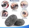 AS Toys Piece Stainless Steel Scrubber Pad for Dishes, Pots, Pans, and Ovens. Easy Cleaning Scrubber for Tough Kitchen Utensils Cleaning (Pack of 6) view 4