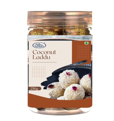 Badrika Laddu | Contains Cow-Ghee | No Flavours or Preservatives added (Coconut Laddu, 250g)