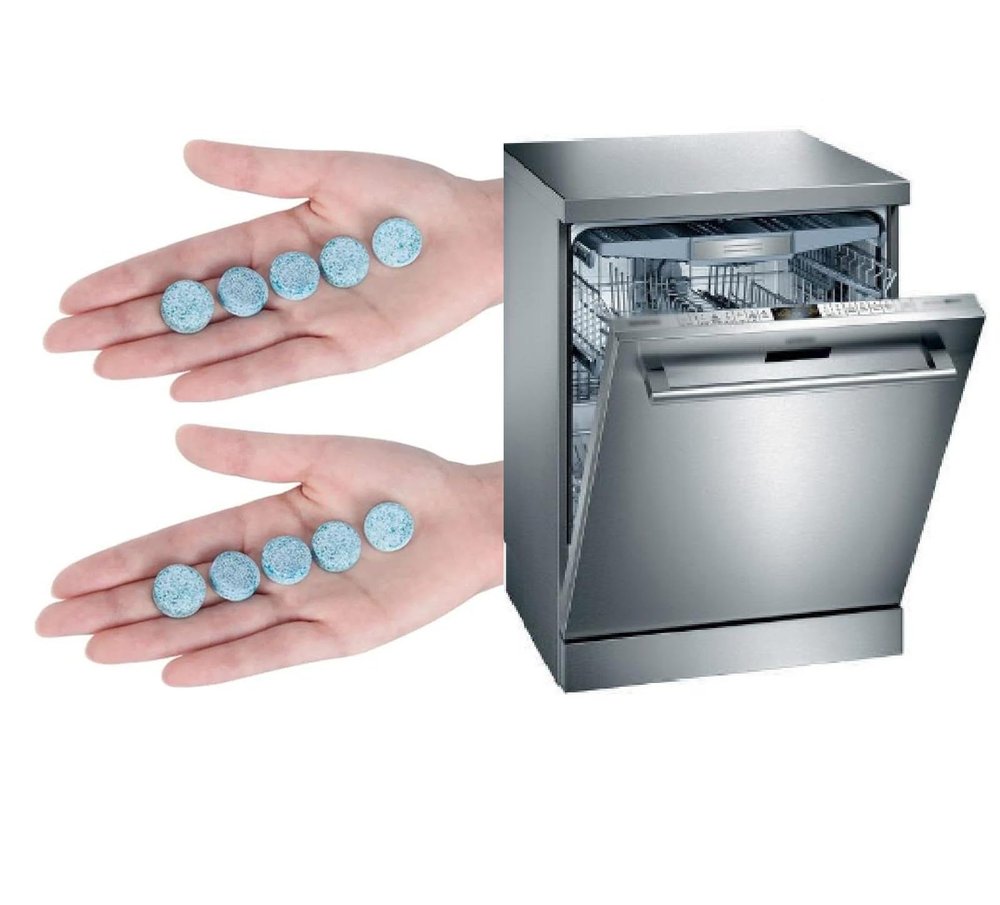 CNT 5 LTR Dishwasher Rinse Aid, Shine & Dry tablet 10 pcs in 1 pack upto 400 washes (Pack of 10 = 5 LTR)