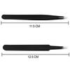 JOYUS Tweezers for Ingrown Hair Removal, Surgical Grade Medical Tweezers with Sharp Needle Nose Point Tips Ideal Pointed Tweezers for Splinters & Tick Removal, Black, DESIGN 0, 00, 3C, 5, Pack of 4 view 4