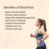 NUTTY ORGANICS Brazil Nuts - 100G (Grade A ++ Nuts, Premium Jumbo Size) - Richest Natural Source Of Selenium view 4