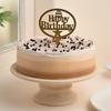 FlowerAura Delicious Silky Smooth Fresh Chocolate Coffee Flavor Birthday Cake With Happy Birthday Topper Gift's For Girlfriend, Boyfriend, Husband, Wife, Friends & Colleagues (Same Day Delivery)(1Kg) view 3
