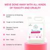 Shatras Pink Lily Liquid Detergent 5 Liter, Laundry Liquid for Fabric Care, Suitable for Top-Load and Front Load Machine and Hand Wash, Concentrated Laundry Detergent-5L-2 view 2