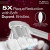 PUREXA Sonic Sleek Electric Toothbrush for Adults and Kids with 1 Year Warranty, 180 Days Battery, AAA Battery Included, Crimson Red, Pack of 2 view 3