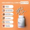 Autoimmunity Care: Veg Digest All Care - Advanced Digestive Enzymes, Multi Enzyme Amylase (Carbohydrate Digesting), Prevents Indigestion, Bloating, Gas & Discomfort. | 30 Veg capsules view 4