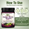 AVG Health Organics Diaba Care Karela Jamun Neem Powder 200gm each, Pack of 4 Diabetes Care Ayurvedic Supplement with Arjuna, Gokhru & Triphala, Helps in Relieving Constipation view 4