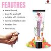 Lubricant Flavored Water Based Non-Sticky Massage Gel (Tutti Fruitti) view 2