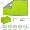 ADBENI HOME Quilted Waterproof Underpad Washable Incontinence Bed Pad, 36x54 Inch Green, Ecofriendly 3 Layer Absorbent, Non-Slip Positioning, Leak Proof & Stain Free, Multi Purpose Utility Sheet view 3