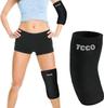 TCCO ENTERPRISE Elbow & Knee Ice Pack for Injuries Compression Sleeve, Reusable Gel Cold Pack for Knee, Elbow, Ankle, Calf - Flexible Cold Wrap Recovery for Meniscus, ACL, MCL, Pain Relief (M) Black view 1
