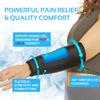 TCCO ENTERPRISE Elbow & Knee Ice Pack for Injuries Compression Sleeve, Reusable Gel Cold Pack for Knee, Elbow, Ankle, Calf - Flexible Cold Wrap Recovery for Meniscus, ACL, MCL, Pain Relief (M) Black view 3