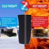 TCCO ENTERPRISE Elbow & Knee Ice Pack for Injuries Compression Sleeve, Reusable Gel Cold Pack for Knee, Elbow, Ankle, Calf - Flexible Cold Wrap Recovery for Meniscus, ACL, MCL, Pain Relief (M) Black view 4