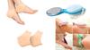 Adornments[2Pcs Combo Of Silicone Gel Pad Soacks+4in1 Pedicure Brush]Silicone Gel Pad Soacks For Antiheel Swelling Pain Relief Cracked Heels & Pedicure Brush Pumice Callus Remover Exfoliator view 1