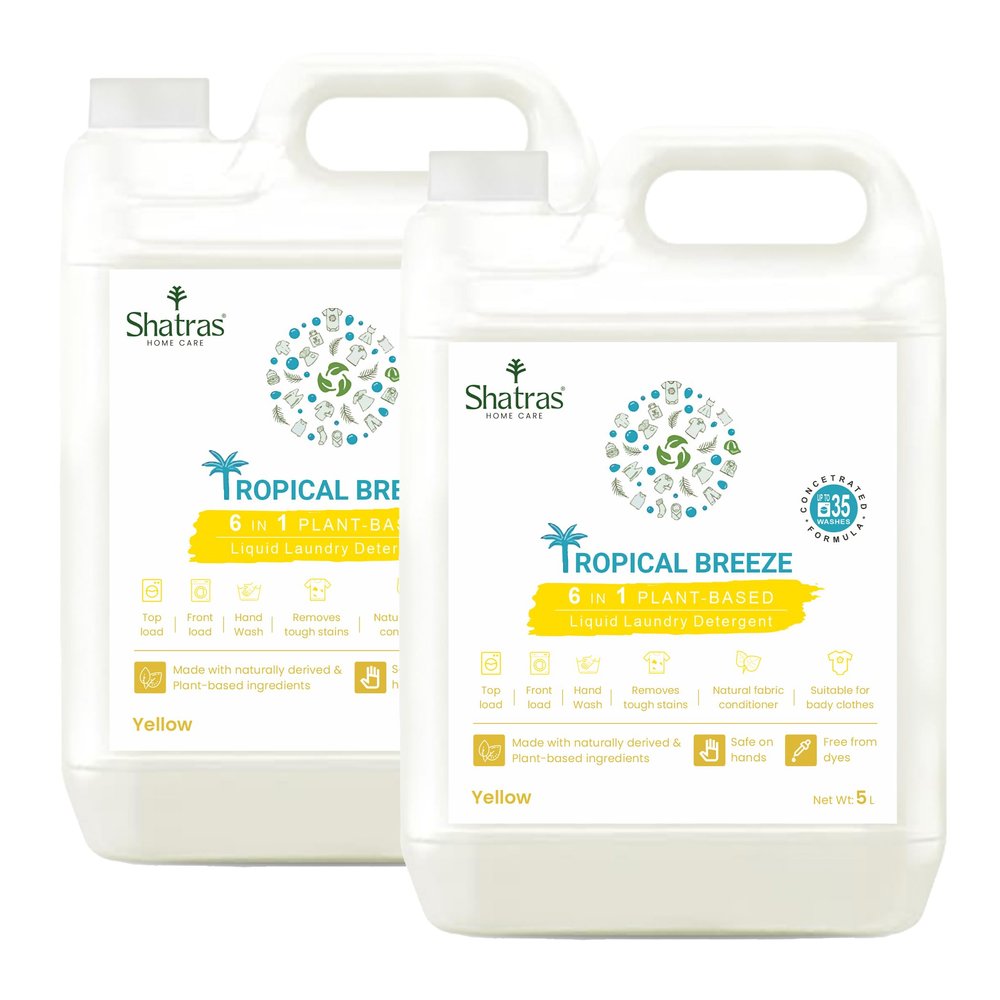 Shatras Liquid Detergent 5 Liter, Laundry Liquid for Fabric Care, Suitable for Top-Load and Front Load Machine and Hand Wash, Concentrated Laundry Detergent-5L-2