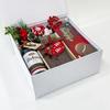 Angroos Festive Treats and Delights with Red Wi-NE, Santa Candle Holder, Christmas Cake, Chocolate Delights, and More in a Cozy Holi-Day Gift Box | Christmas gift hampers | christmas gift box view 4