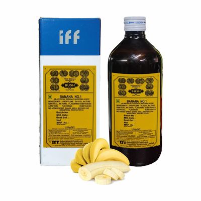 IFF Banana No.1 Flavour Essence  500ml | Food Grade Banana Flavoring for Ice Creams, Cakes, Sweets, Milkshakes, Cookies & Desserts | Used in Baking & Confectionery