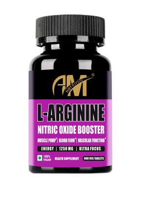AM NUTRITION L-Arginine AKG 1000mg (90 Veg Tablets) | Nitric Oxide Booster | For Muscle Pump | Supports Endurance | Supports Muscle Function & Performance.
