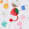 9UP 10Pcs Reusable Cute Cartoon Straw Cap | Silicone Straw Cover Cap | Dust-Proof Drinking Straw Tips Lids Cover (Size : 9mm, Multi-Design) view 4