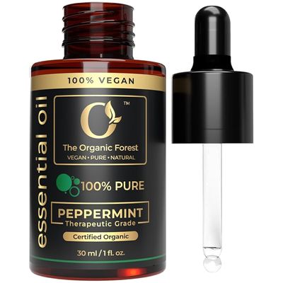100% Plant Based Peppermint Essential Oil for Hair Growth | Repel Rats & Ants Naturally | Pure & Organic Peppermint Oil for Lips, Skin & Aromatherapy - Non-GMO, Therapeutic Grade, Multipurpose Use