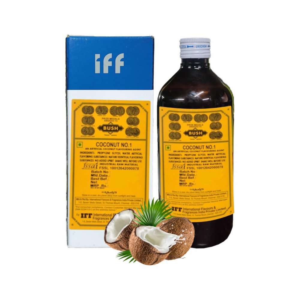 IFF COCONUT NO.1 Flavour/Essence (Used in Ice Creams, Cakes, Chocolates, Jams, Jellies, Sweets, Marzipan, Confectioneries, Cookies, Sherberts, Milkshakes etc)- 500 ML Pack