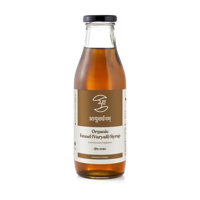 Aayuvardhanam - Organic Fennel Syrup (650gm) | Variali Syrup | Nutrient-Rich and Healthful | Digestive Wellness | Variyali Syrup from Organic Fennel Seeds