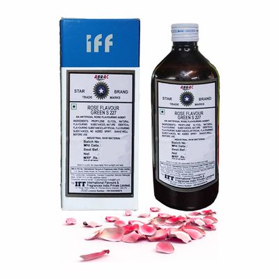 IFF ROSE FLAVOUR GREEN S 227 Flavour/Essence (Used in Ice Creams, Cakes, Chocolates, Jams, Jellies, Sweets, Marzipan, Confectioneries, Cookies, Sherberts, Milkshakes etc)- 500 ML Pack
