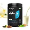 Plantigo Superior 51+ Plant Protein Powder for Senior Adults | Elders, Old Men & Women | No Sugar, 14 Calories | Pea Protein, Oats | Heart Health & Muscle Recovery, Protein (Vanilla - 500g) view 1