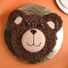 FlowerAura Delicious Fresh Playful Bear Face Theme Chocolate Kids Cake For Gifting As Birthday Cake, Cheer-Up Cake, Appreciation Cake, Daughter's Day Cake, Children's Day Cake (Same Day Delivery)(2Kg) view 4