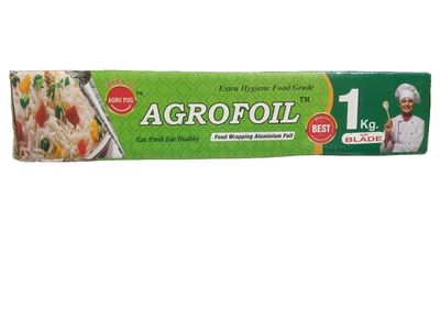 Agro Foil Aluminium Foil for Food Packing 1kg Paper Roll for Kitchen Food Wrap Foil Paper for Food Wrap
