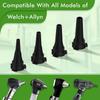 Reusable Diagnostic Otoscope Specula 2.5mm, 3mm, 4mm, 5mm Compatible WIth Wellch Allen Otoscopes Ear Specula Total 4 Units view 3