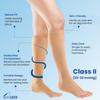 actiLEGS Class 2 Medical Compression Stockings for Varicose Veins | Below knee Soothing Relief Swollen,Tired Legs Men & Women Veins Prevention | Post-Surgery|Sports Compresson Socks Class II 23-32 mmHg (Large) view 2