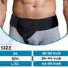 WC Hernia belt for men inguinal support belt Pain Relief With Removable Compression Pads Groin truss Flexible Adjustable Groin Straps Left or Right inguinal Hernia Truss Brace-S/M view 3