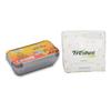 Freshee 10 pcs Aluminium Silver Foil Container 660ml with 100 Sheets of 1ply Tissue Paper Sheets view 1
