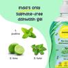 awenest No-Toxin Organic Dishwash Liquid Gel | India's 1st Sulphate-free Dishwash | Soft on Hands, Tough on Grease | Natural, Herbal, Eco-friendly, Plant-based | Lime, Tulsi, Pudina | 750 ml view 3