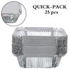 Freshee 25 pcs Aluminium Silver Foil Container 450ml with 50 Pulls 2 Ply Cocktail Napkin Tissue Paper view 4