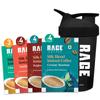 Rage Coffee - Silk Blend Assorted Sachets, Pack of 15 (3 Classic, 4 Creamy Hazelnut, 4 Vanilla Velvet & 4 Belgian Chocolate) +Multi-purpose Shaker 400 ML view 1
