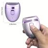 Dingnai Daling Mini Rotary Shaver, Electric Razor for Men, Alloy Body & Magnetic Shaving Head, Close Shave, USB C Rechargeable, Cordless Electric Razor with Travel Case, Ideal Gift, Silver view 3