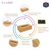 CLADD INTERNATIONAL Vegan Leather Handcrafted Rectangular Tissue Paper Box Cover | Regular Facial Napkin Holder | Organizer Case | Office Desk Gift Home Table Decor Car Hotel & Restaurant | Tan view 4