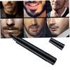 BAERFIT Beard Men's Waterproof Beard Filling Pen With Brush Beard Color Pencil Long-Lasting Natural Coverage,Repair Beard Shape,Moustache Colour,And Eyebrows Bristle Beard Brush (Black),1 view 3
