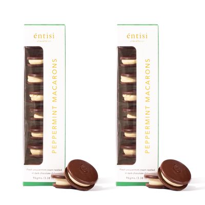 Entisi Peppermint Chocolate Macarons - (8 pcs, Pack of 2)