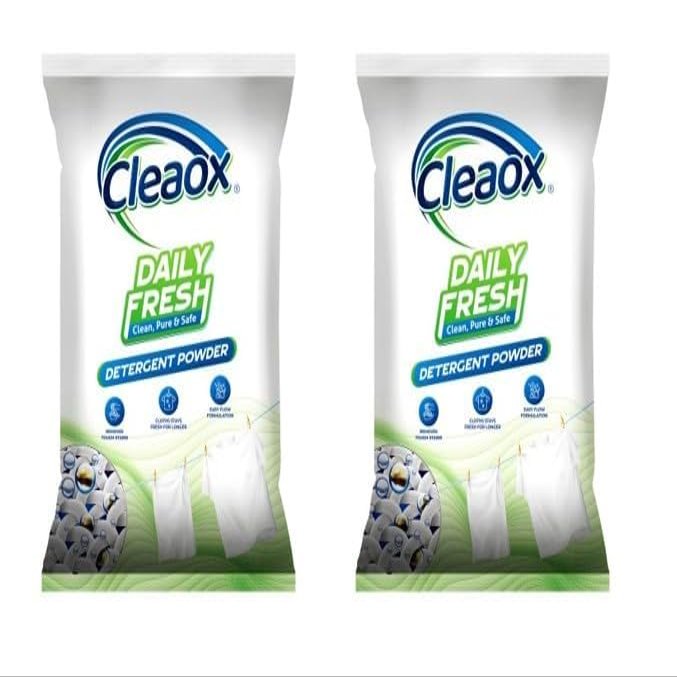 Cleaox Detergent Powder For Sami Automatic Washing Machines & Hand Wash (Daily Fresh, 5 kg)(set of 2)