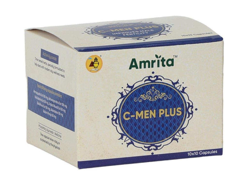 Amrita C-MEN PLUS | 100 Capsules | Supplement for Men's Health |