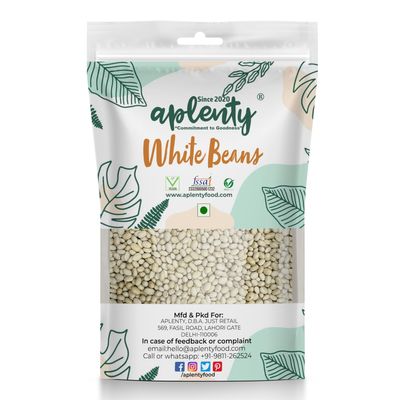 Aplenty White Beans 400g | Haricot Bean | Ethiopian White Lima Himalayan Beans (400g)